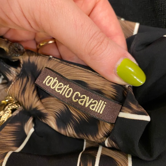 ROBERTO CAVALLI leopard-print long-sleeve dress - Picture 5 of 6